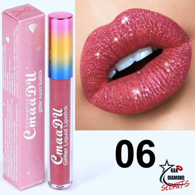 Batom Brilho Labial Metal Fosco com Brilhos Symphony Romântica Sensual e Safada - 50% DE DESCONTO + FRETE GRÁTIS !