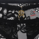 Calcinha Renda Sexy Europeu Cintura Baixa Flores Transparentes