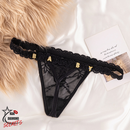 Calcinha Renda Coração Strass Romântica Sensual e Safada - 50% DE DESCONTO + FRETE GRÁTIS !