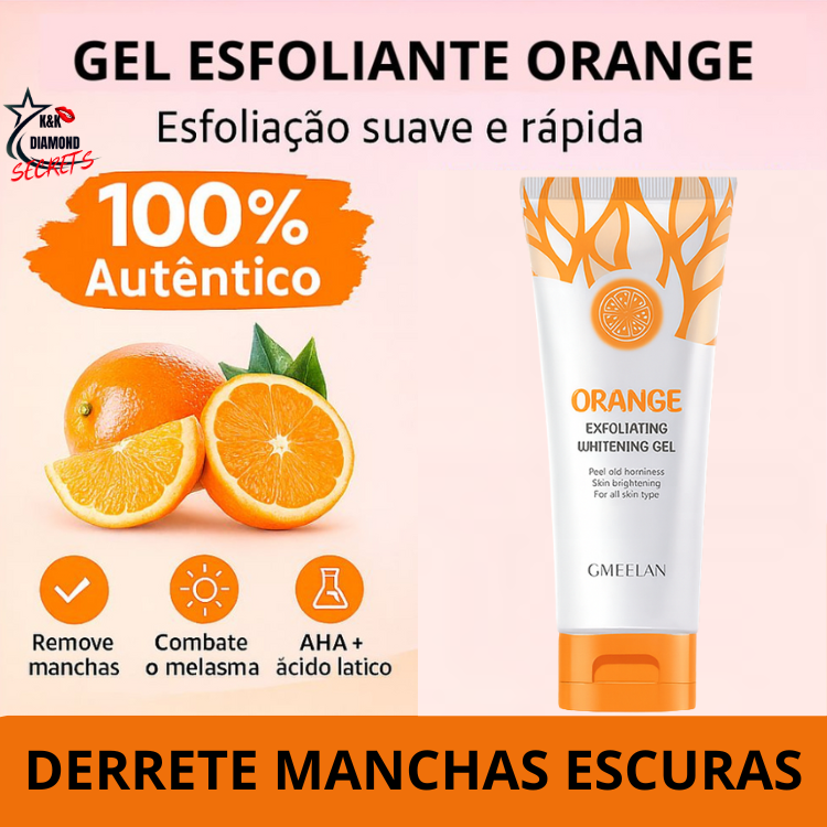 Esfoliante Gel Orange Acabe de Vez com Manchas Escuras _ Mais de 50% OFF + Frete Grátis !