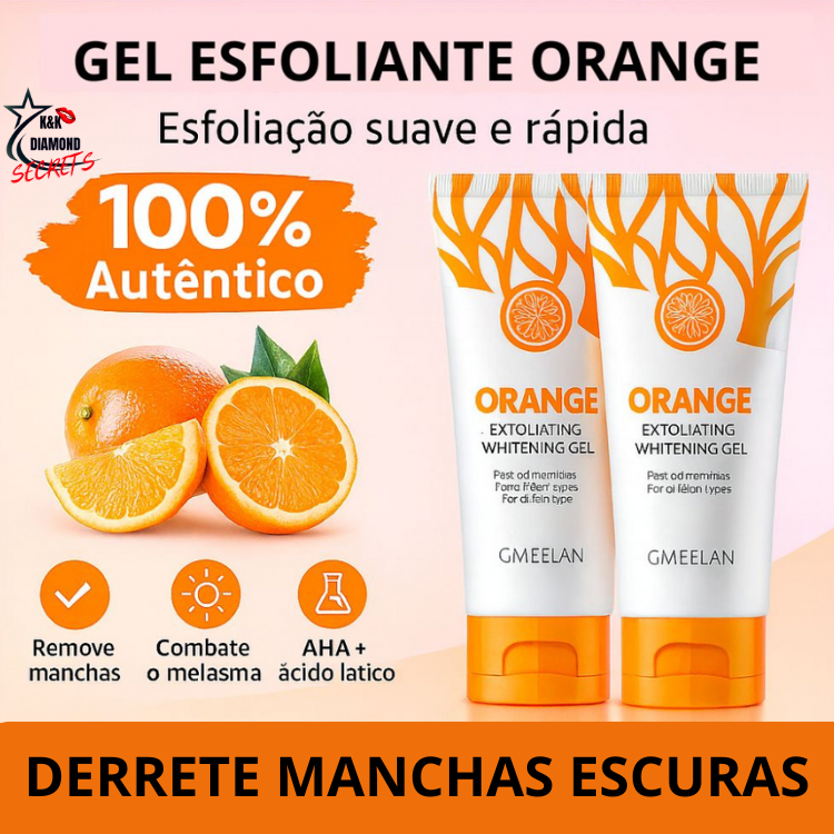 Esfoliante Gel Orange Acabe de Vez com Manchas Escuras _ Mais de 50% OFF + Frete Grátis !