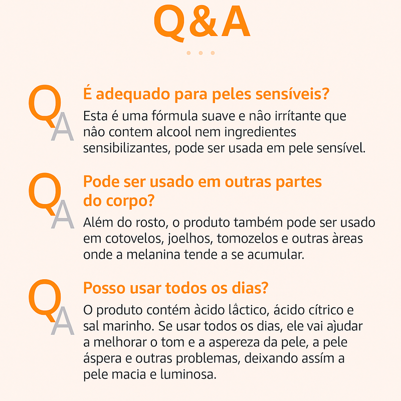 Esfoliante Gel Orange Acabe de Vez com Manchas Escuras _ Mais de 50% OFF + Frete Grátis !